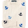New Kiel James Patrick Anchors Away Cable Knit Sweater