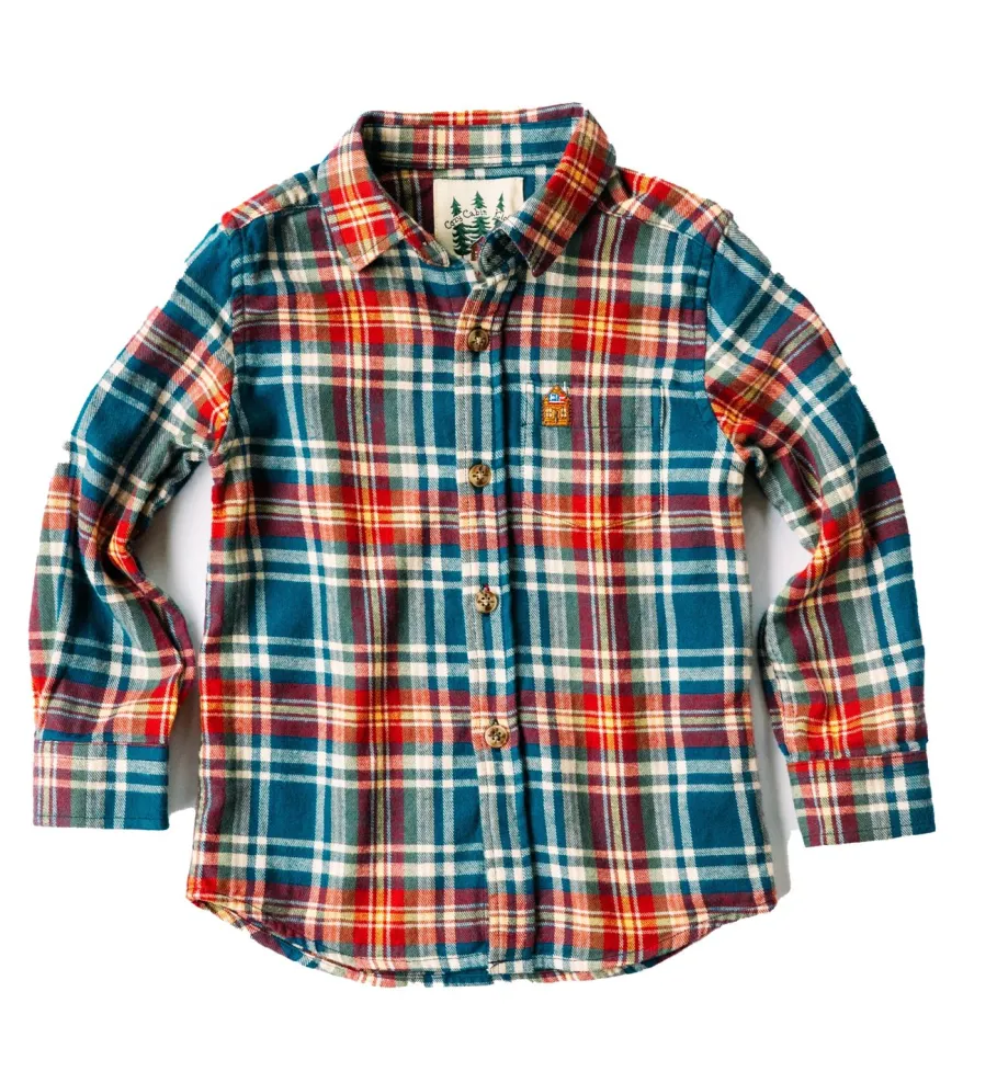 Outlet Kiel James Patrick Blue Ridge Mountain Kids Flannel Shirt
