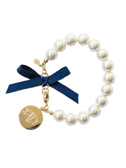 New Kiel James Patrick Classy Girls Wear Pearls Monogram Bracelet