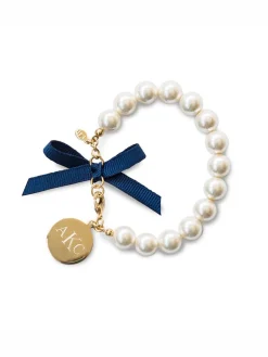 New Kiel James Patrick Classy Girls Wear Pearls Monogram Bracelet