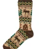 Hot Kiel James Patrick Cozy Cabin Moose Socks