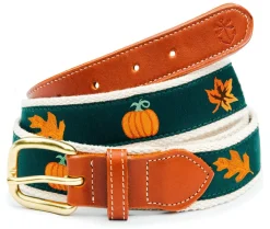 New Kiel James Patrick Fall Foliage Ribbon Belt