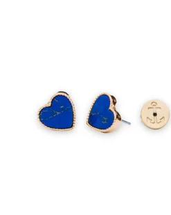 New Kiel James Patrick Heart Of The Sea Earrings - Cobalt