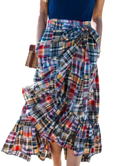 Outlet Kiel James Patrick Jacqueline Patchwork Madras Skirt