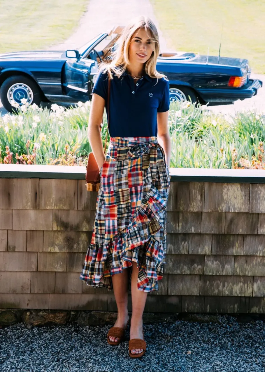 Outlet Kiel James Patrick Jacqueline Patchwork Madras Skirt