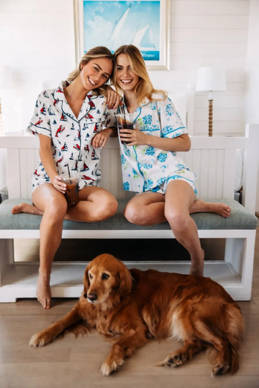 Online Kiel James Patrick Lobster Buoy Drawstring Shorts Pajama Set