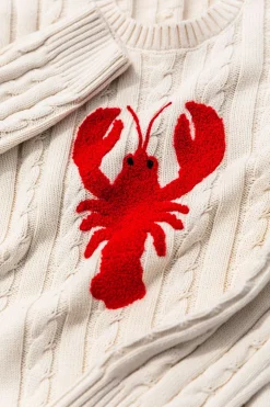 New Kiel James Patrick Lobster Cable Knit Kids Sweater