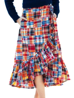 Online Kiel James Patrick Nantucket Soiree Madras Skirt