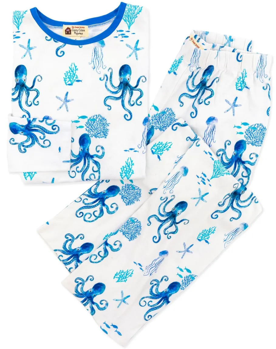 Discount Kiel James Patrick Octopus Garden Long Sleeve Pajama Set