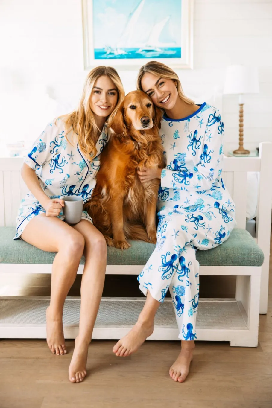 Discount Kiel James Patrick Octopus Garden Long Sleeve Pajama Set