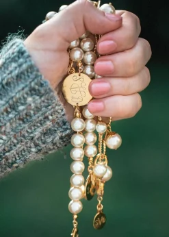 New Kiel James Patrick Pearl Monogram Bracelet