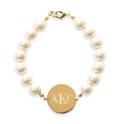 New Kiel James Patrick Pearl Monogram Bracelet