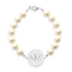 Kiel James Patrick Pearl Monogram Bracelet