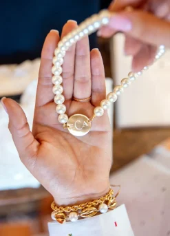 Kiel James Patrick Pearl Monogram Necklace