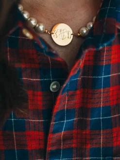 Kiel James Patrick Pearl Monogram Necklace