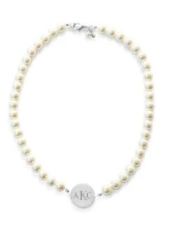 Kiel James Patrick Pearl Monogram Necklace