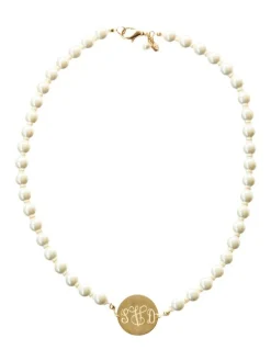 Sale Kiel James Patrick Pearl Monogram Necklace