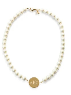 Sale Kiel James Patrick Pearl Monogram Necklace