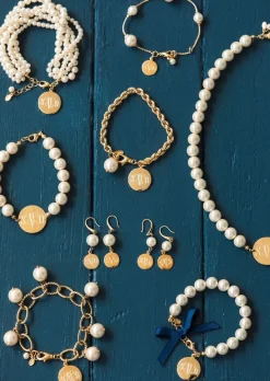 Sale Kiel James Patrick Pearl Monogram Necklace