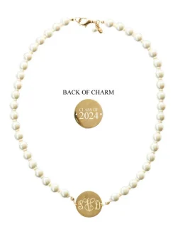 Discount Kiel James Patrick Pearl Monogram Necklace--Class Of 2024