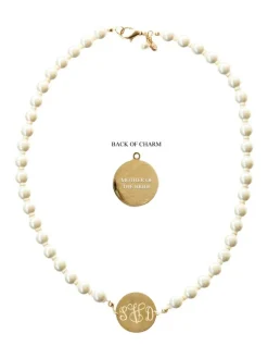 Online Kiel James Patrick Pearl Monogram Wedding Necklace
