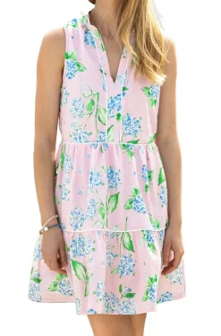 Sale Kiel James Patrick Pink Hydrangea Bloom Dress