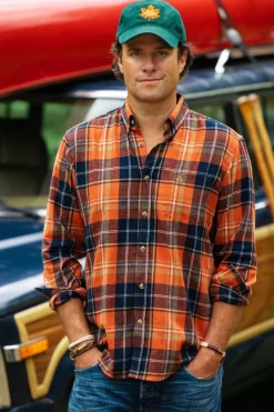 New Kiel James Patrick Shenandoah Sunset Flannel Shirt - Men'S