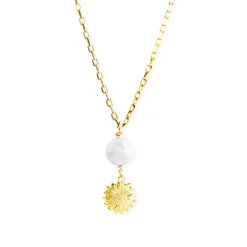 Hot Kiel James Patrick Sunflower Pearl Drop Necklace