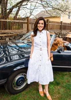 Kiel James Patrick The Audrey Eyelet Shirtdress