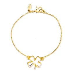 Sale Kiel James Patrick The Gold Four Leaf Clover Bracelet