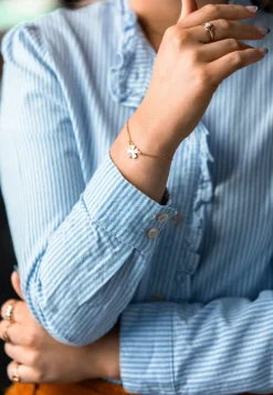 Sale Kiel James Patrick The Gold Four Leaf Clover Bracelet