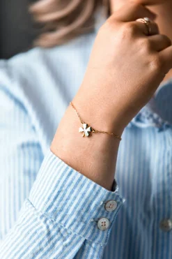 Sale Kiel James Patrick The Gold Four Leaf Clover Bracelet