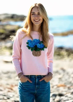 New Kiel James Patrick The Hydrangea Basket Sweater