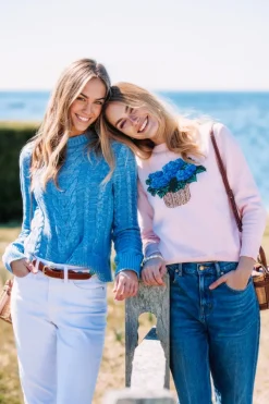 New Kiel James Patrick The Hydrangea Basket Sweater