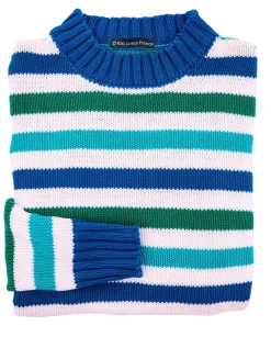 New Kiel James Patrick The Ocean Lagoon Striped Sweater