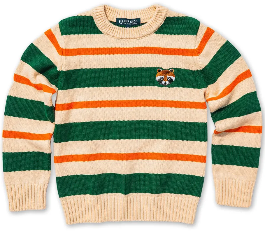 Sale Kiel James Patrick Wilderness Raccoon Striped Kids Sweater