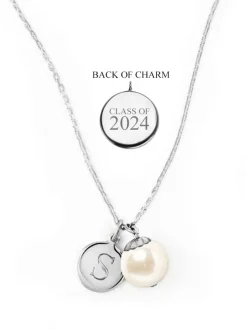 Online Kiel James Patrick World'S Your Oyster Silver Necklace --Class Of 2024